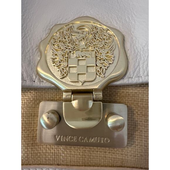 Vince Camuto Bold Gold Medallion cream pebble leather/rattan - Picture 5 of 12
